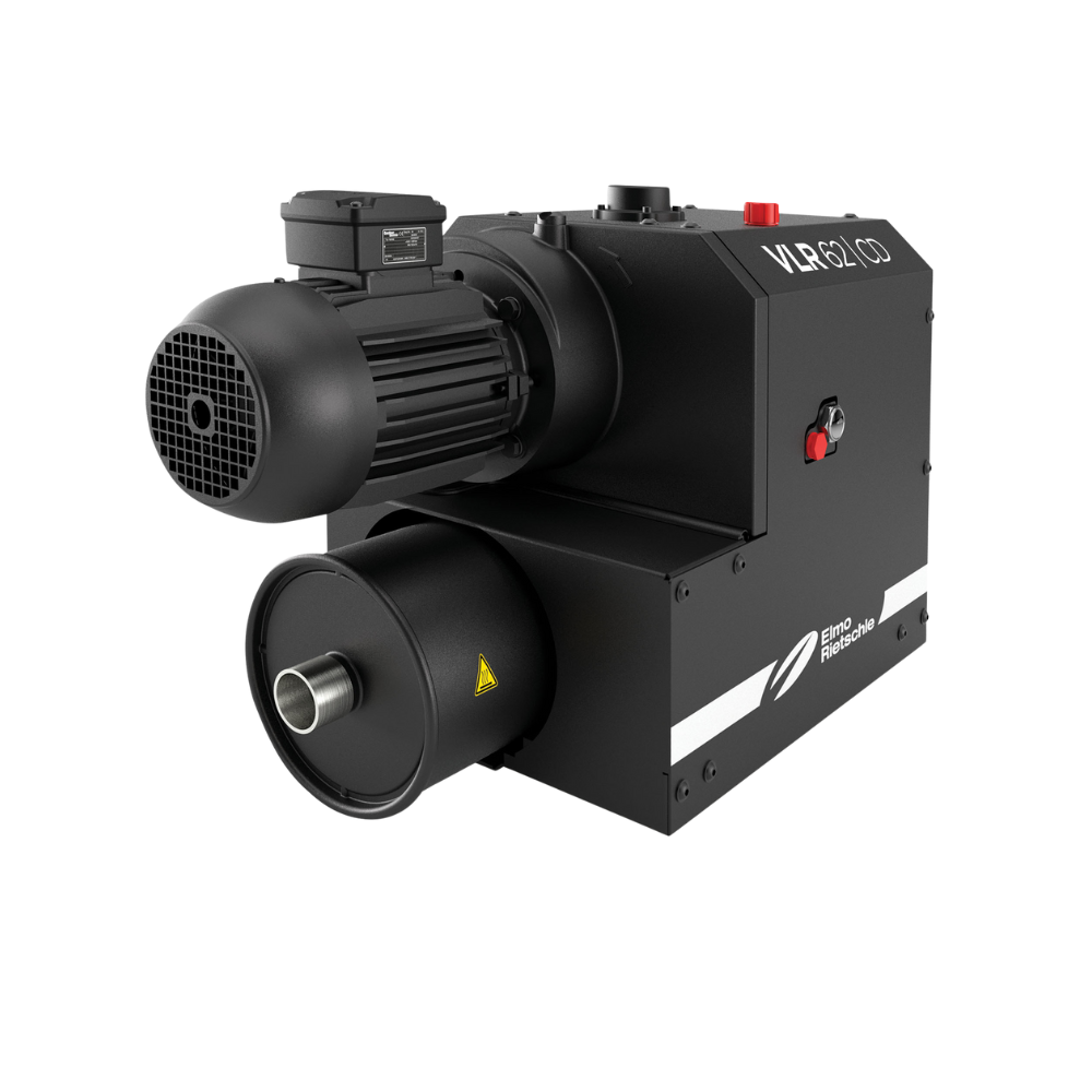 The C-Series features claw vacuum pumps manufactured by Elmo Rietschle.