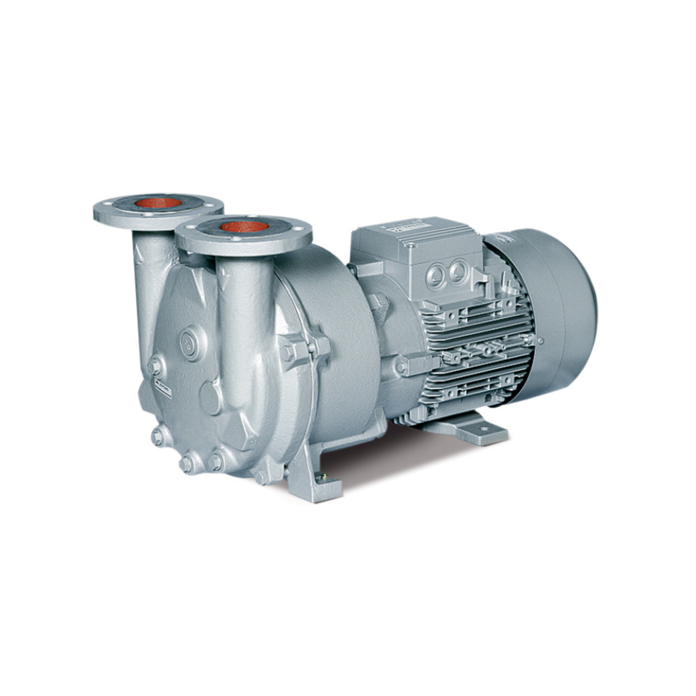 The L-Series features liquid ring vacuum pumps manufactured by Elmo Rietschle.