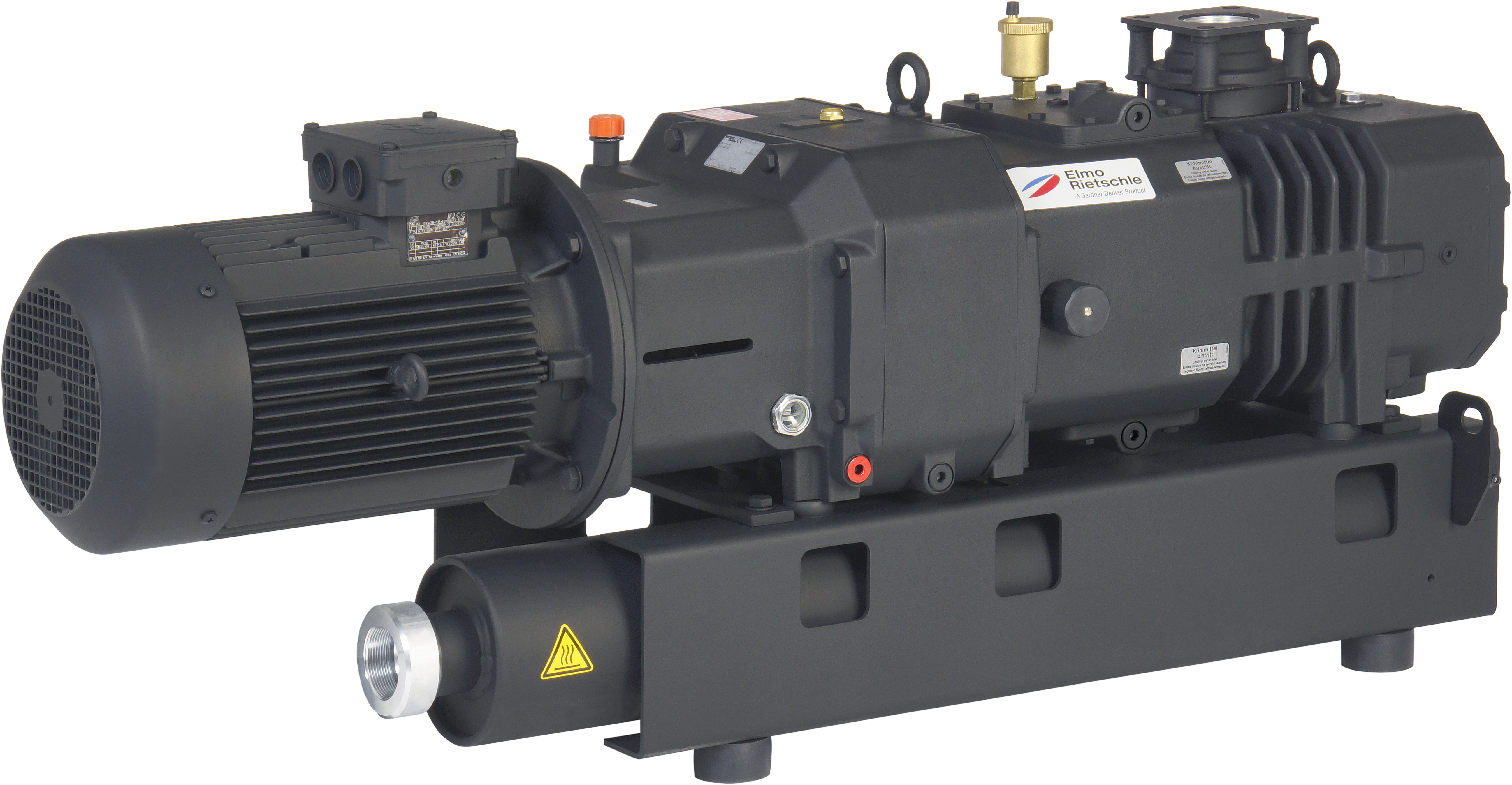Dry Screw Vacuum Pump by Elmo Rietschle, the S-Series of screw vacuum pumps offer versatile and durable performance throughout industrial applications.